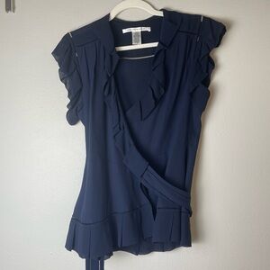 Diane Von Furstenburg Wrap Blouse